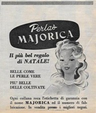 Perlas Majorica. Belle come le perle vere. Advertising  1956
