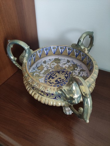 Centrotavola ceramica maiolica