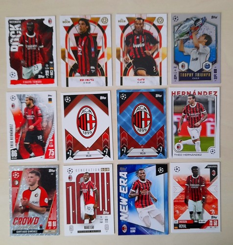 Lotto carte milan - carte, topps
