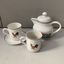 ? 2 MUG DA THE, 1 PIATTINO E 1 TEIERA - VILLEROY & BOCH DESIGN NAÏF - LAPLAU