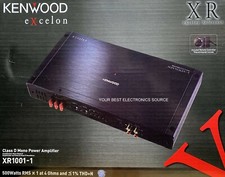NUOVO KENWOOD XR1001-1 XR Series, amplificatore monoblocco stabile 2 ohm con manopola basso