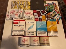 COLLEZIONE PACCHETTI DI SIGARETTE VUOTI CIGARETTE MARLBORO MERIT CAMEL DIANA MS
