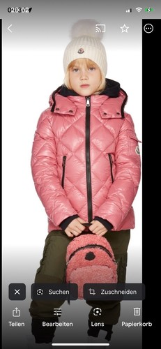 Moncler rosa camomilla taglia