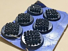 Lotto 6 bottoni antichi lutto