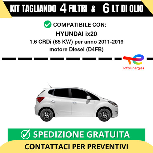 Tagliando per hyundai - per, ix20