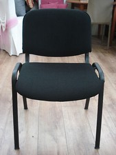 Sedia da Ufficio per Conferenza NERO Ergonomica Riunione Convegni Chiesa Scuola