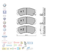 PASTIGLIE FRENO ANTERIORI OPEL