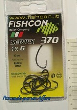 FISHCON ART.Fh 370 AMI SERIES 370 occhiello,col black nickel, made in Japan