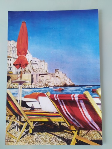 Veduta amalfi stampa - veduta,