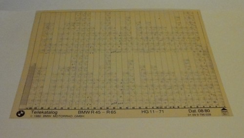 Microfiche catalogo ricambi - catalogo,