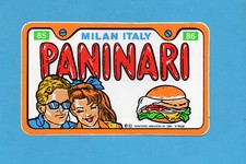 ADESIVO-PANINARI- ORIGINALE MASTERS ANNI '80-PANINARO-VINTAGE-cm.9X15