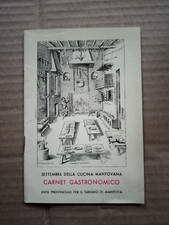 Carnet Gastronomico  Cucina Mantovana 1963 (Ente turismo Mantova)