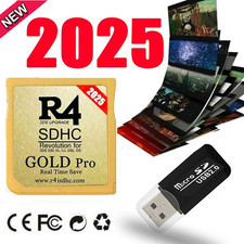2025 Version R4 Gold Pro SDHC R4i For DS/3DS/2DS Revolution Cartridge + USB