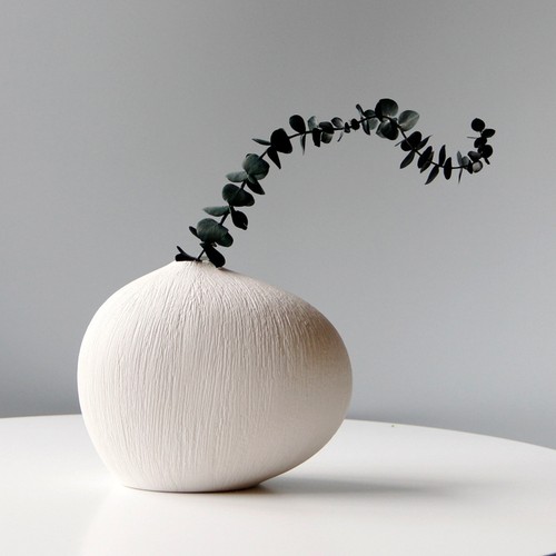 Vaso bianco ceramica - bianco,