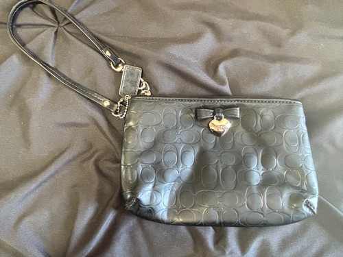 Pochette coach signature nera - pochette,