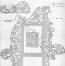 Disegno Drawings Ettore Ferrari Tav 463 193x Part 1 - Cornice Mensola DVD