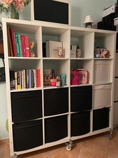 libreria moderna bianca,ikea ,usata ma buone condizioni 