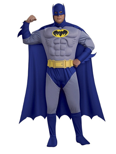 Adulto batman deluxe muscle - adulto,