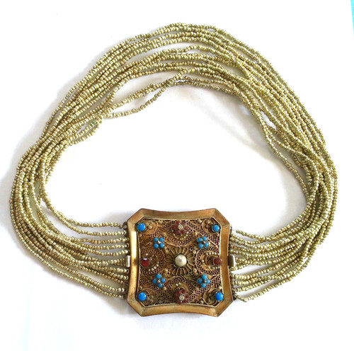 Collana antica gozzo collana
