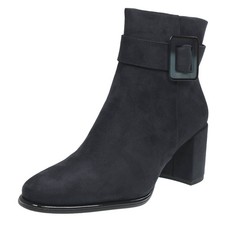 Marco Tozzi Tronchetti In Tessuto Con Tacco Blu - Taglia 39 [24.5cm] Scarpe