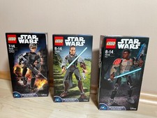 Lego Star Wars figure costruibili Finn 75116 Rey 75528 Jyn Erso 75119 EOL IMBALLO ORIGINALE NUOVO