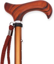 KMINA PRO - Bastone per Anziani Legno, Bastone da Passeggio, Bastone Telescopico