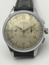 Orologio Cronografo LANCO mov. to Lemania cal. 1270 - Vintage watch 1950s