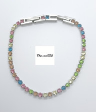 Bracciale tennis acciaio donna