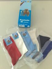 6 PAIA CALZA BIMBO LUNGO ART. ALEX IN  COTONE FILO DI SCOZIA LEON D'ORO