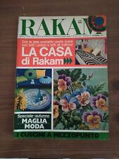 RIVISTA MODA E LAVORI FEMMINILI RAKAM Settembre 1971 CUSCINI A MEZZOPUNTO CASA 