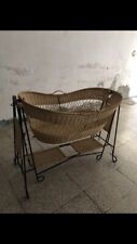 Culla in vimini per neonati. A Dondolo! Molto Comoda È Elegante!!!