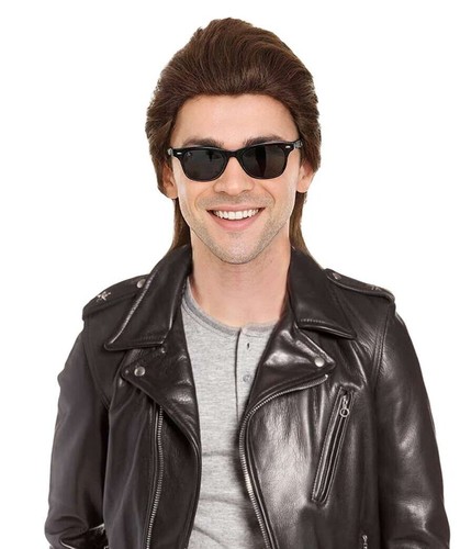 80s mullet punk rocker wig - mullet,