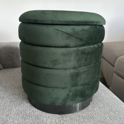 Pouf contenitore rotondo - , in