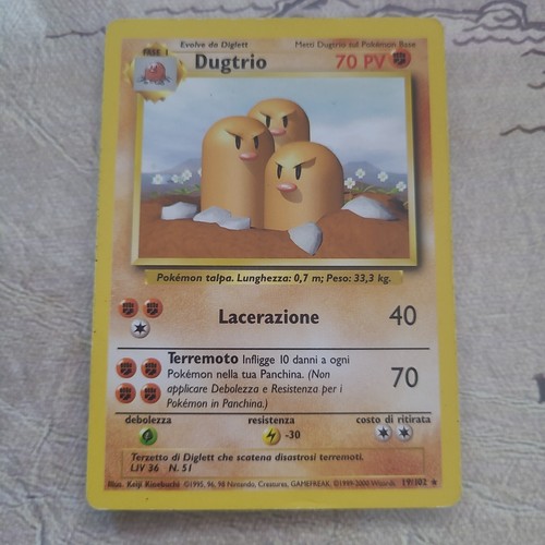 Dugtrio 102 set base carta - base,