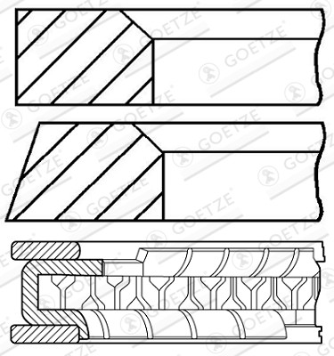 784607 goetze engine kit - goetze,