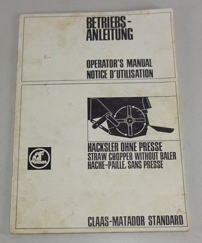 Manuale operativo claas - manuale,