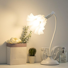 Bianco Lampada Da Comodino,Lampada Da Tavolo Da Letto Girevole Come Regalo per B