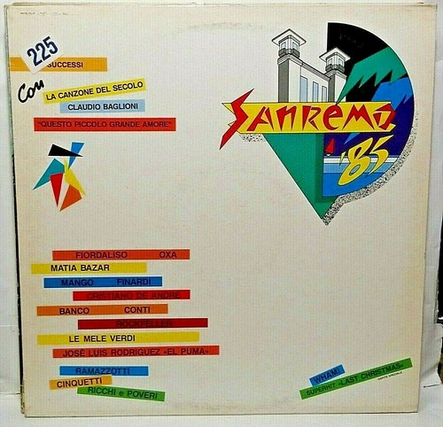 Various sanremo lp - sanremo, '85