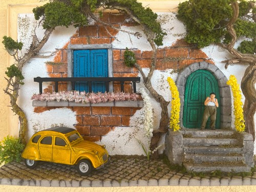 Diorama quadro vintage - diorama,