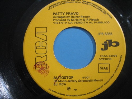 Patty pravo autostop rino - "autostop",