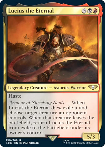 Mtg lucio eterno warhammer - mtg,