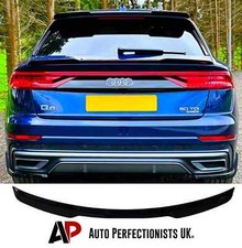 AudI Q8 SQ8 Spoiler RSQ8 Nero Lucido Ala Labbra Media Posteriore 4X4 Kit Corpo SUV 2018+