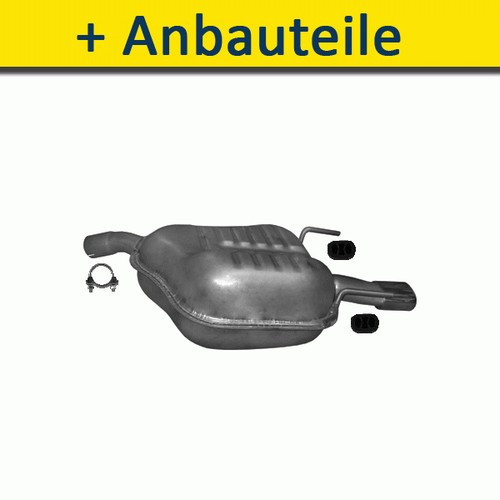 Terminale scarico per opel - terminale, di