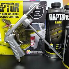 U-POL RAPTOR VERNICE BUCCIATA ANTIGRAFFIO COLORABILE KIT CON PISTOLA 4 + 1 + 1