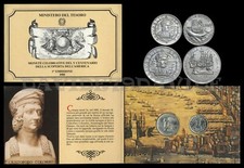 REPUBBLICA ITALIANA - 200 + 500 LIRE ARGENTO 1989 - SCOPERTA DELL'AMERICA  - FDC