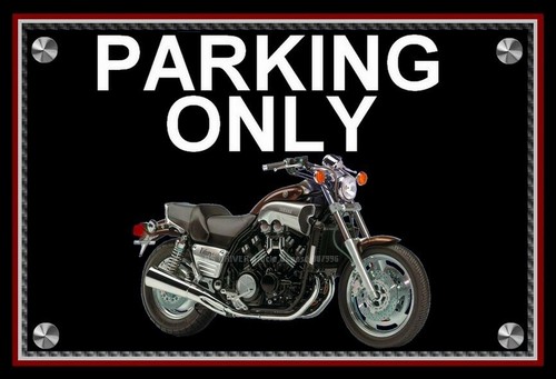 Plaque parking only yamaha - parking,