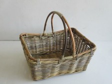 CESTO VIMINI PORTA LEGNA PORTALEGNA CESTO INTRECCIO IN GIUNCO CM 51X41X23/41 H