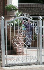 Porta da giardino porta cancello Monaco-GT100/120 ferro battuto zincato a caldo