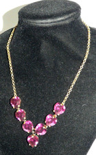 COLLANA GIROCOLLO originale VINTAGE pietre CUORE  - gioiello