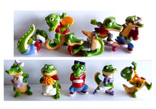KINDER  Serie COCCOBULLI CITY CROCOS COCCODRILLI  10 Figure - Senza cartina  #S2